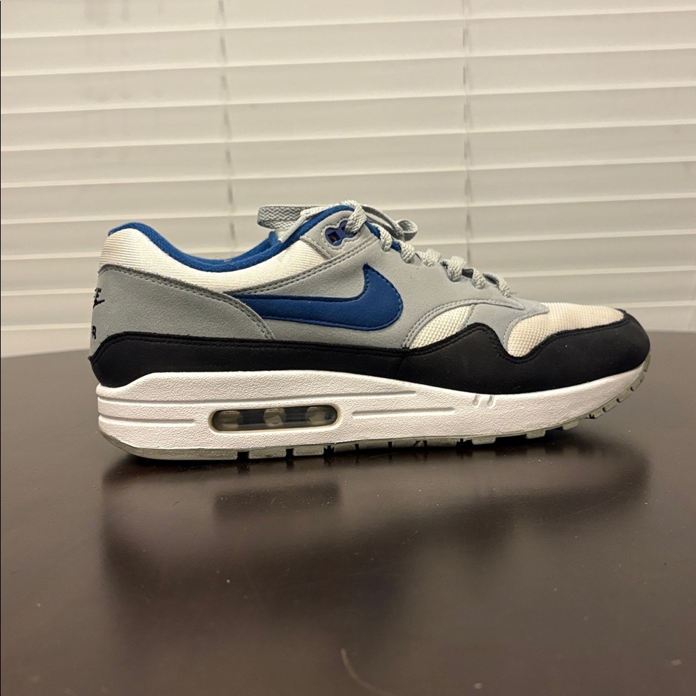 Nike Air Max Sneakers in Blue, Gray, and Black color way